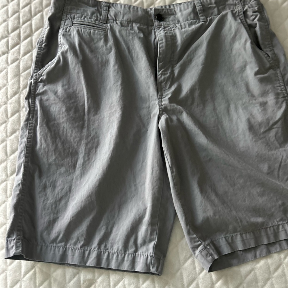Marc Anthony Light Gray Flat Front Shorts